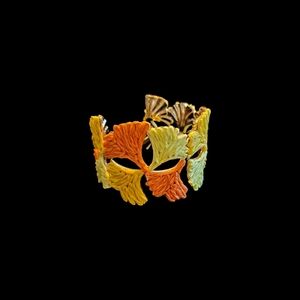 New Colorful Floral Cuff Raffia Bracelet